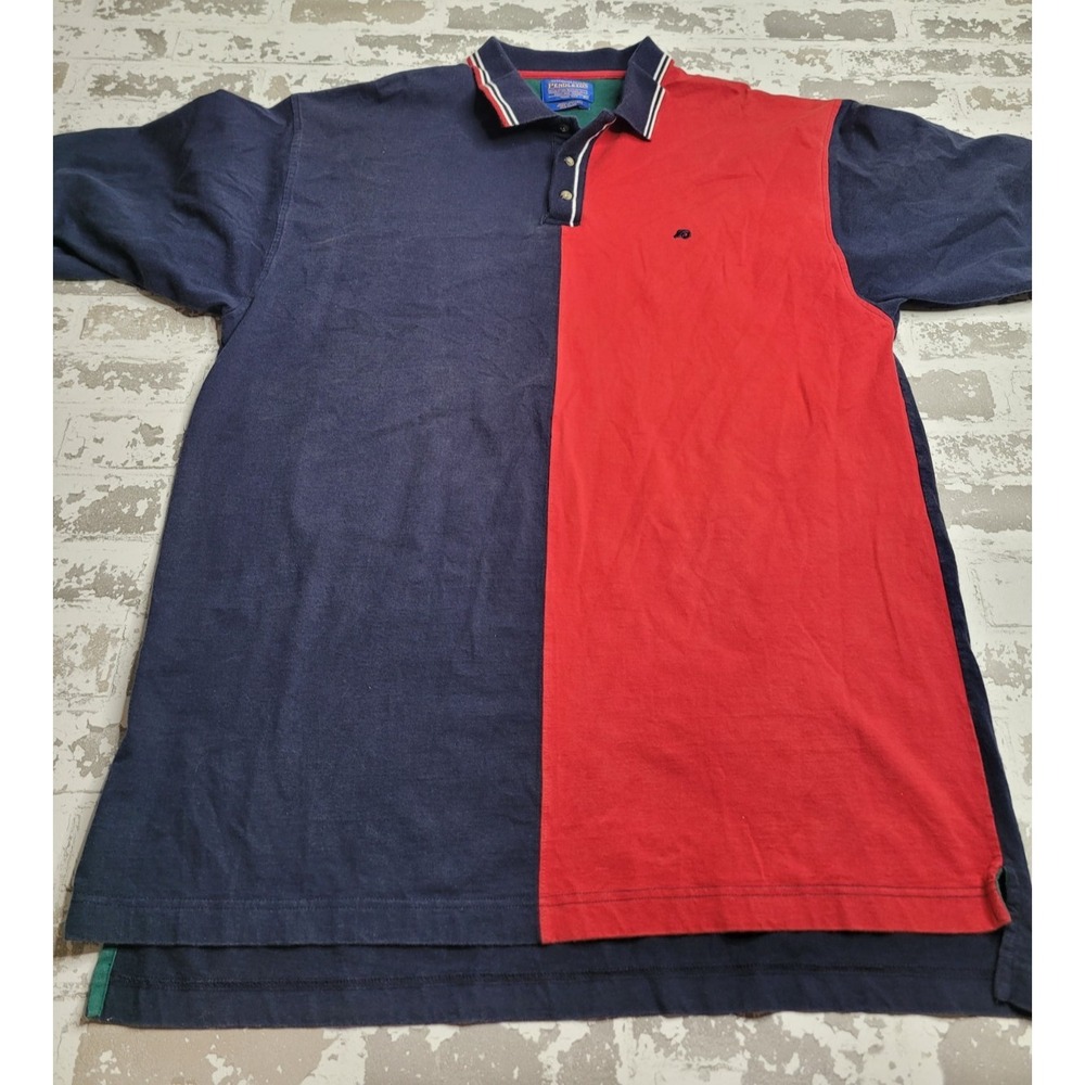 Vintage Pendleton Polo Color‎ Block Men's XL Red and Blue